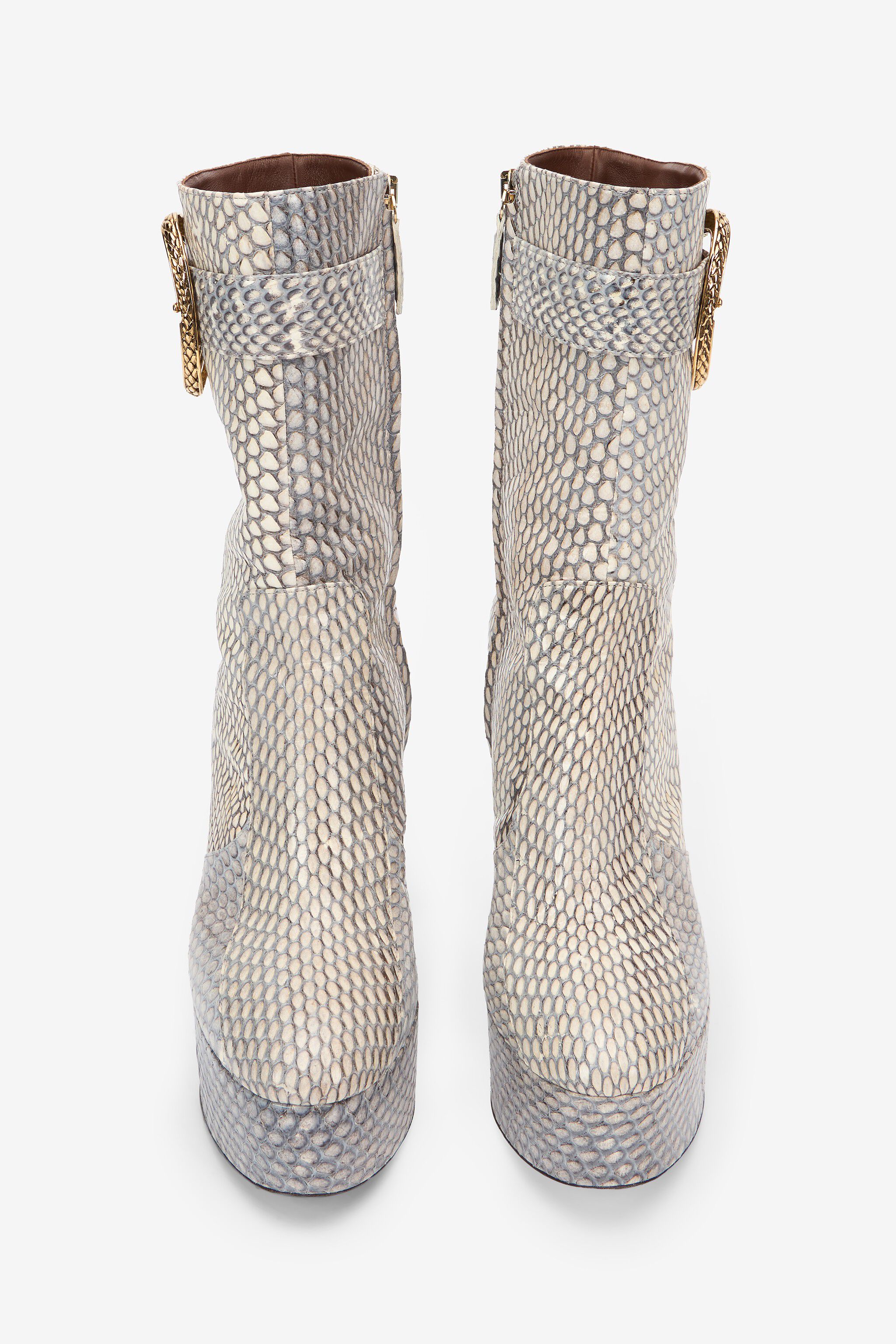 RC Elaphe Leather Platform Ankle Boots RC Elaphe Leather Platform Ankle Boots JEANS XQS003-UBA01