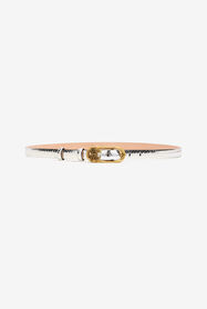 RC Laminated Leather Belt with Snake Print Silver SKC005-PZ579