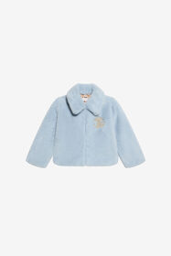 JU Blaue Kunstfelljacke SKYRIDE/GN XJT40S-FT094