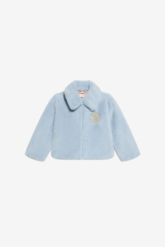 JU Blaue Kunstfelljacke SKYRIDE/GN XJT40S-FT094
