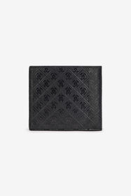 RC Cartera De Dos Pliegues Con Monograma Mirror Snake Negro VRA008-PZS76