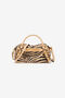 JC Bowling Bag With Tiger Skin Print And Logo JC Bowling Bag With Tiger Skin Print And Logo Light Brown UFB102-UF471