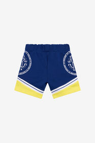 JU Short Color-Block Avec Monogram RC BLUE/YELLOW TJT244-CF050