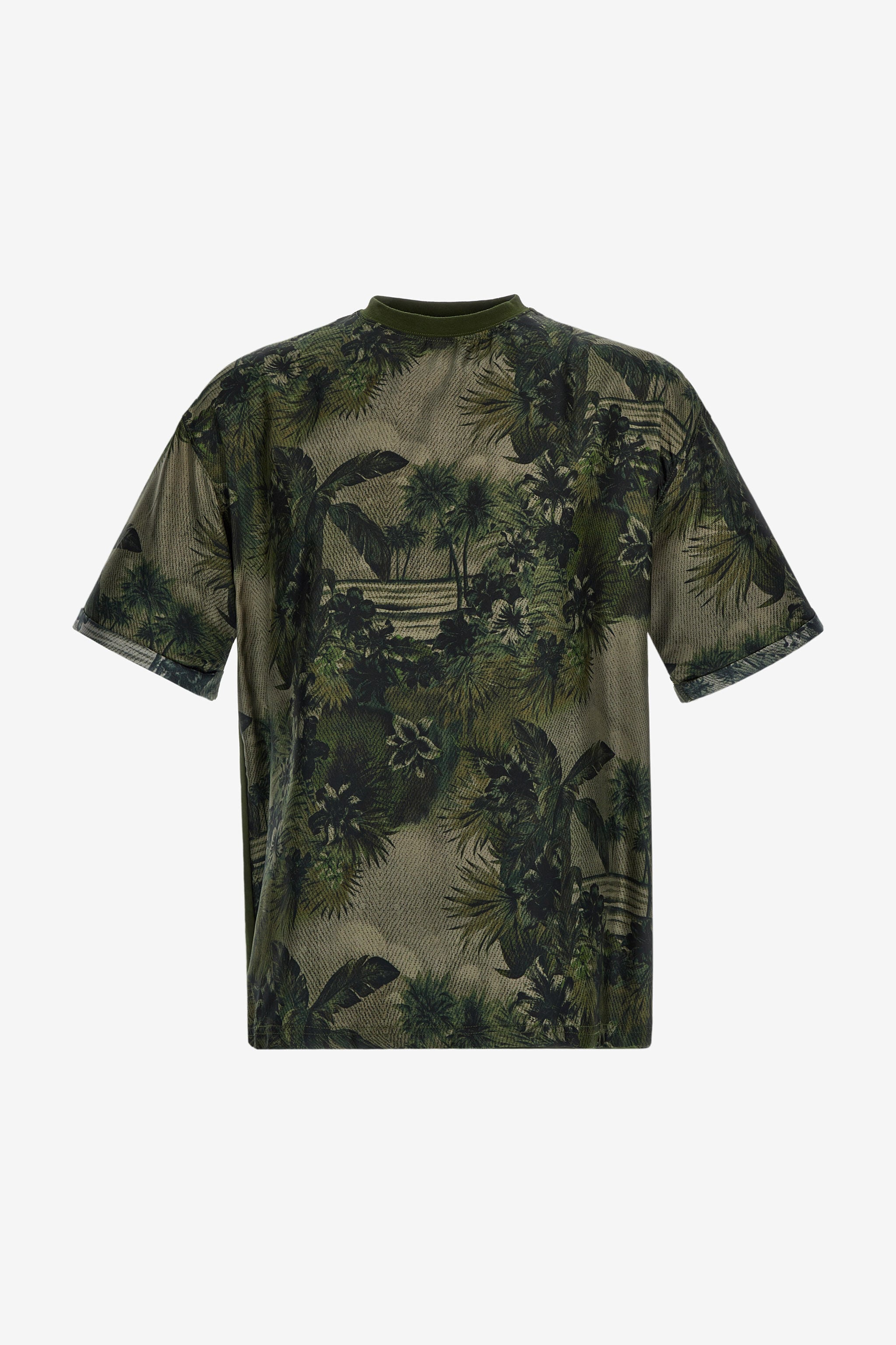 RC T-Shirt mit Hawaii-Print RC T-Shirt mit Hawaii-Print Dunkelgrün SRT62H-4QI84