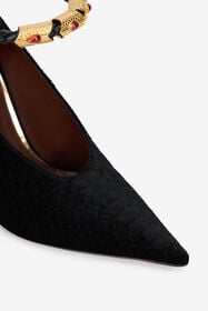 RC Black Pumps With Strap Black VWS007-VL356