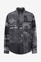 RC Surchemise En Denim Effet Usé Noir VNJ777-4NP69