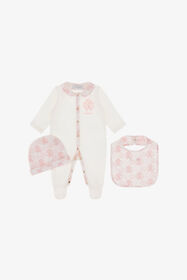 JU Conjunto con monograma RC Rosa TJT810-JD001