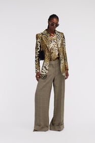 RC Jaguar Skin print Blazer Light Brown SKT405-4QG34