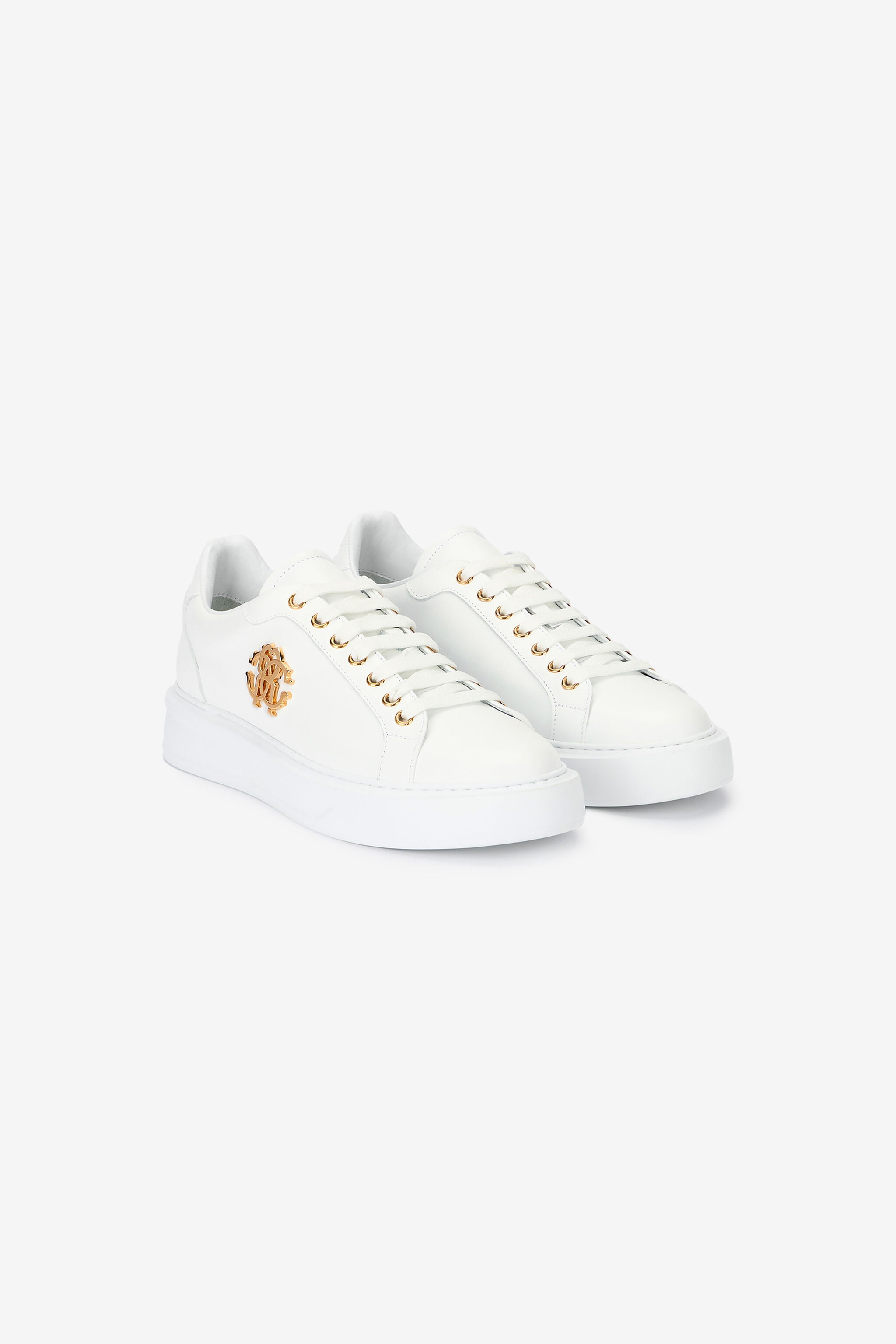 RC White Sneaker With Monogram RC RC White Sneaker With Monogram RC WHITE/WHITE OOS01D-PZ085