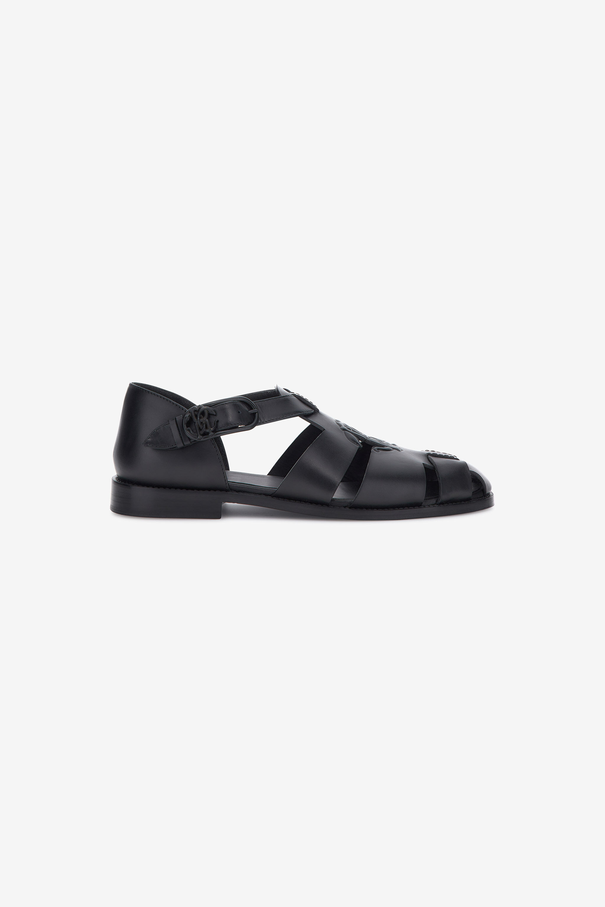 RC RC Monogram sandals RC RC Monogram sandals Black SRS028-PZA12