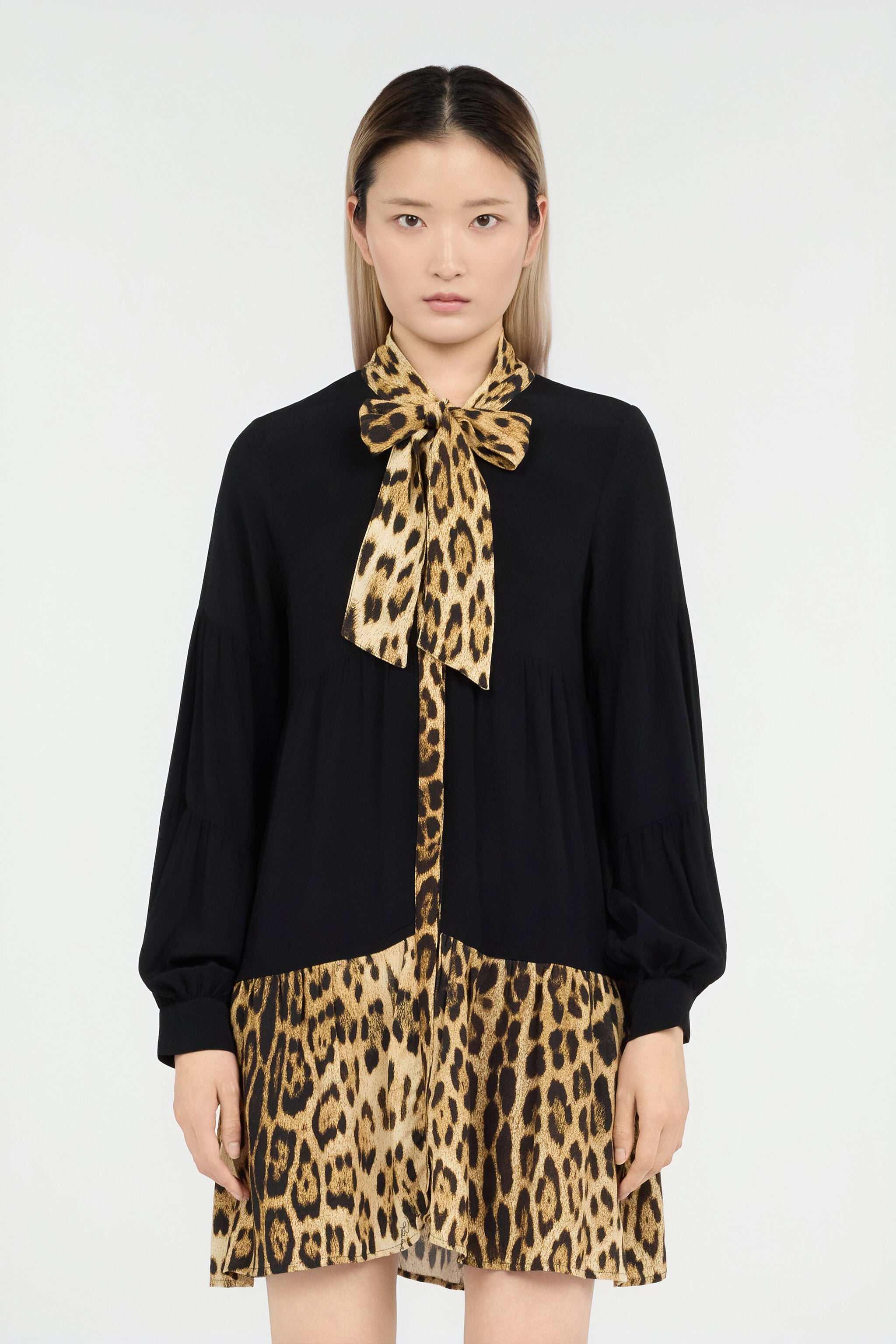 RC Mini Robe Imprimé Léopard BLACK/JAGUAR QOT10C-VI001