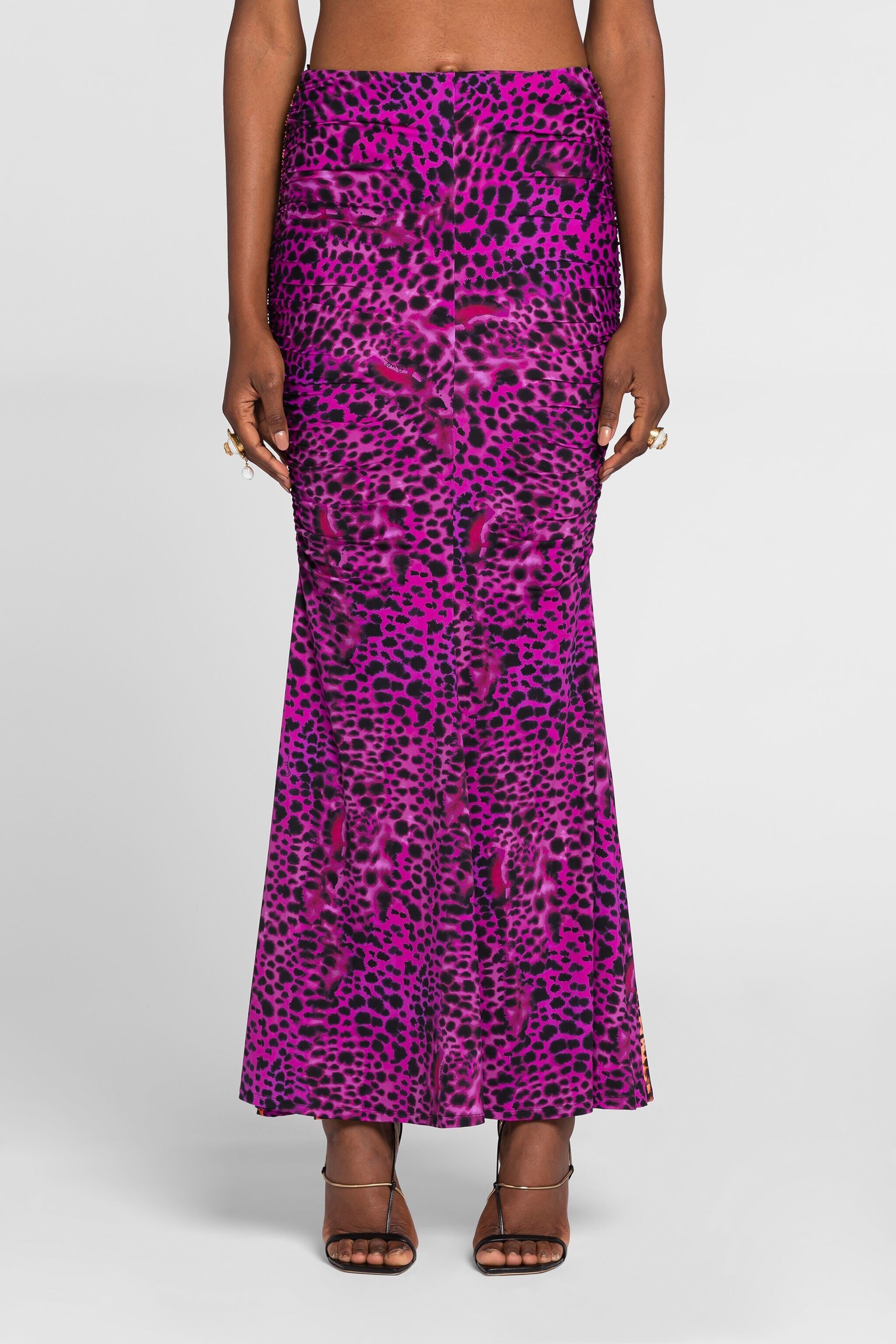 RC Animal-print fishtail skirt RC Animal-print fishtail skirt Purple QKT308-LNF50