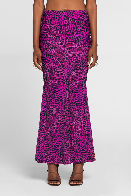 RC Animal-print fishtail skirt RC Animal-print fishtail skirt Purple QKT308-LNF50