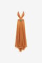 RC Long silk dress with cut-out RC Long silk dress with cut-out Orange RKT100-XV005