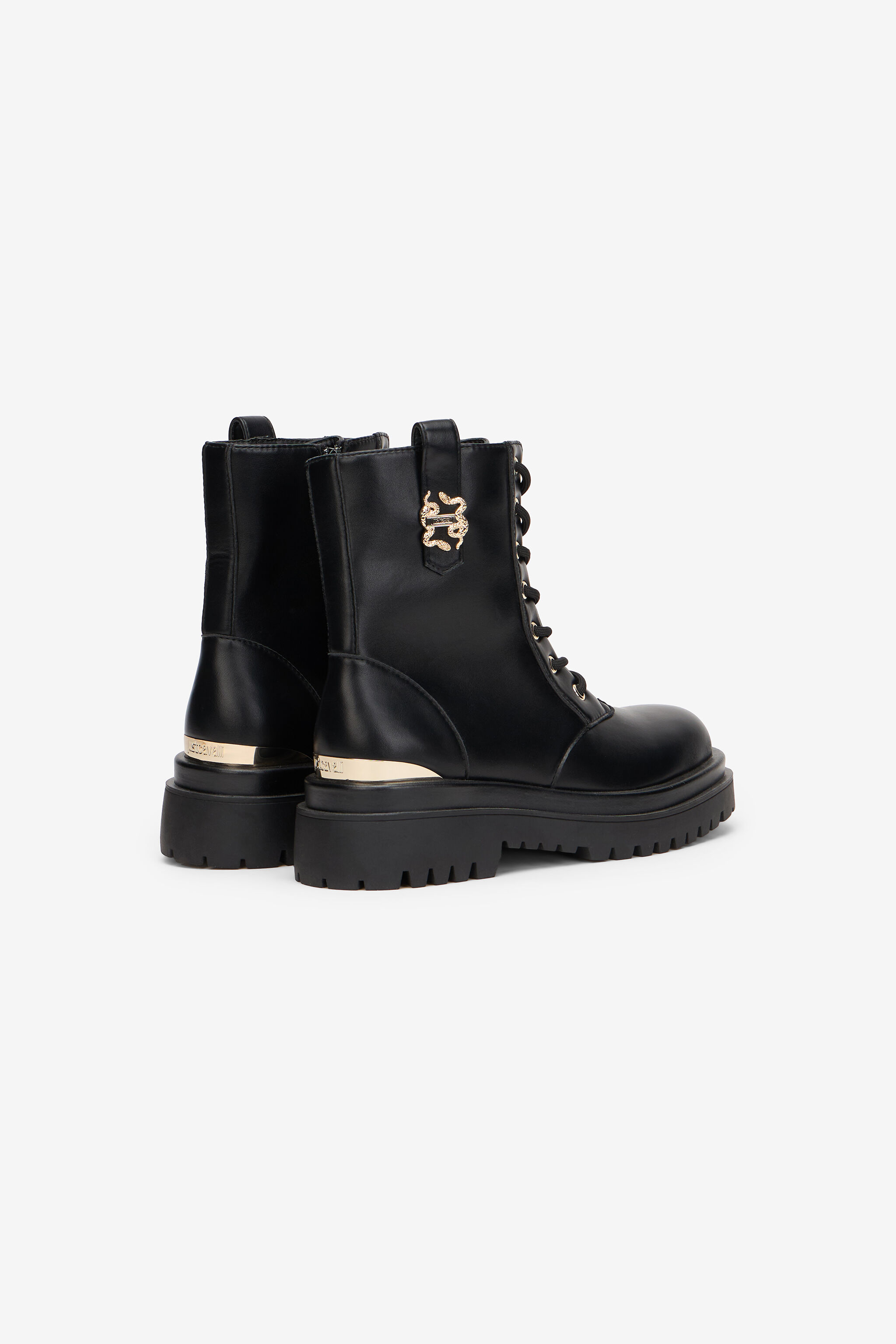 JC Bottines de combat avec détail doré JC Bottines de combat avec détail doré BLACK XFS036-XF432