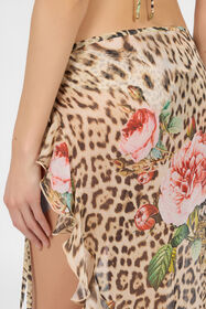 RC Jaguar Roses Print Sarong NATURAL XQW035-HNT24