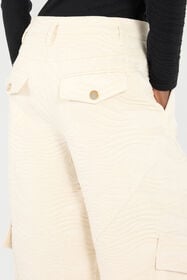 RC Pantalon Avec Motif Zèbre Ivoire UKT211-DJ081