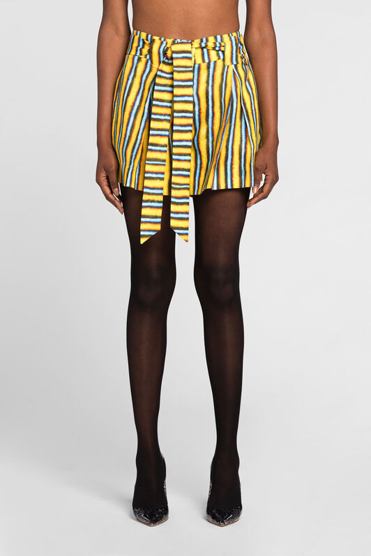 RC Baidera Print Linen Shorts Yellow QKT207-3HF55