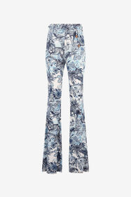 JC Pantaloni Svasati Con Stampa All Over Azzurro UFT086-UF125