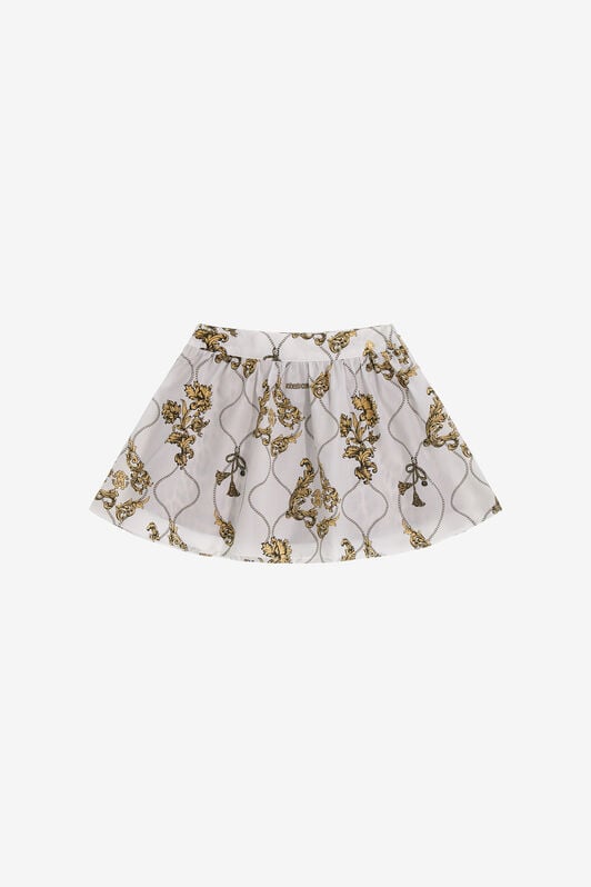 JU Printed skirt JU Printed skirt White SJT301-4FI69