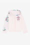 JU Floral And Jaguar-Print Cotton Hoodie JU Floral And Jaguar-Print Cotton Hoodie Pink RJT904-CF050