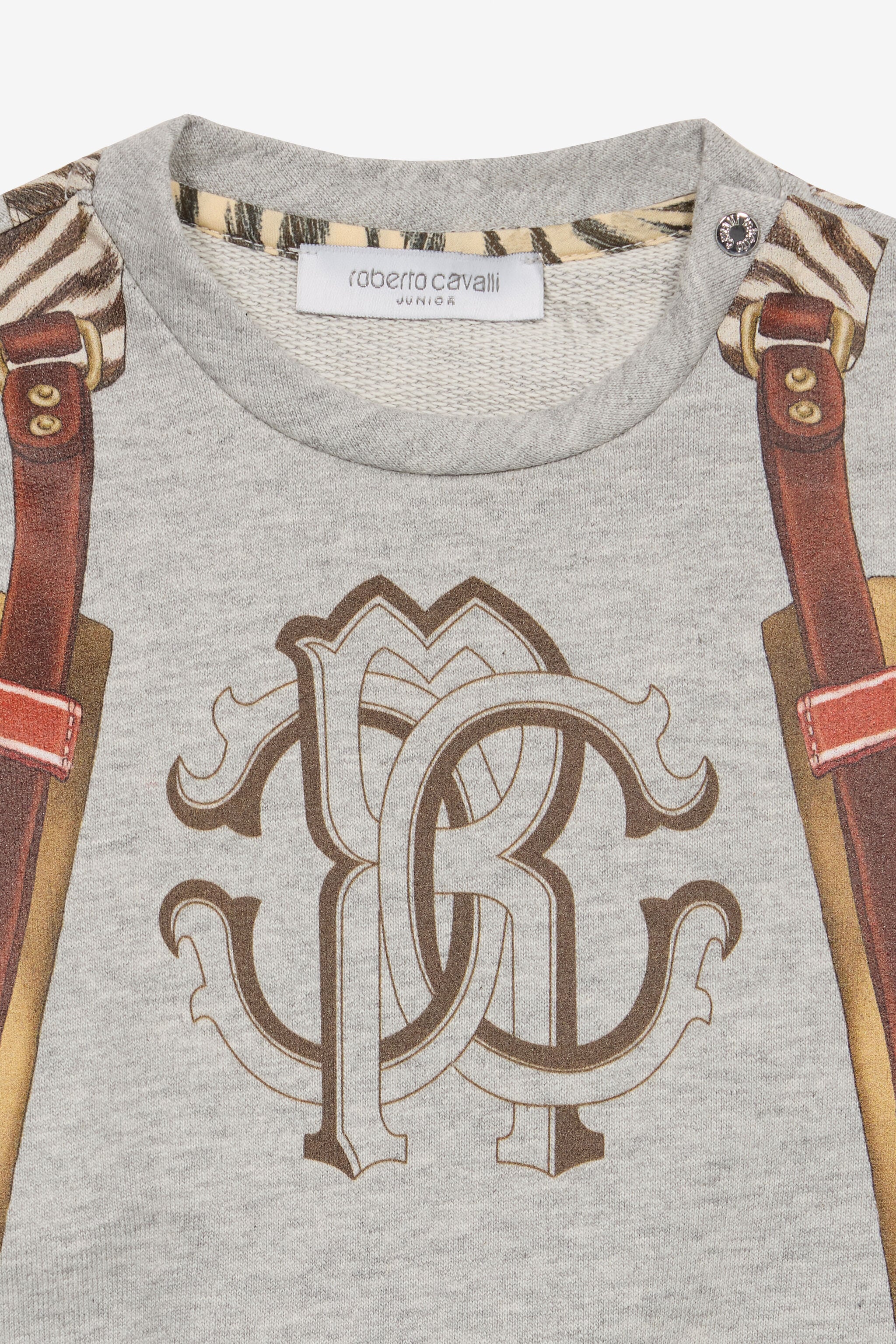 JU Sweatshirt With Front And Back Print Gray UJT672-CF050