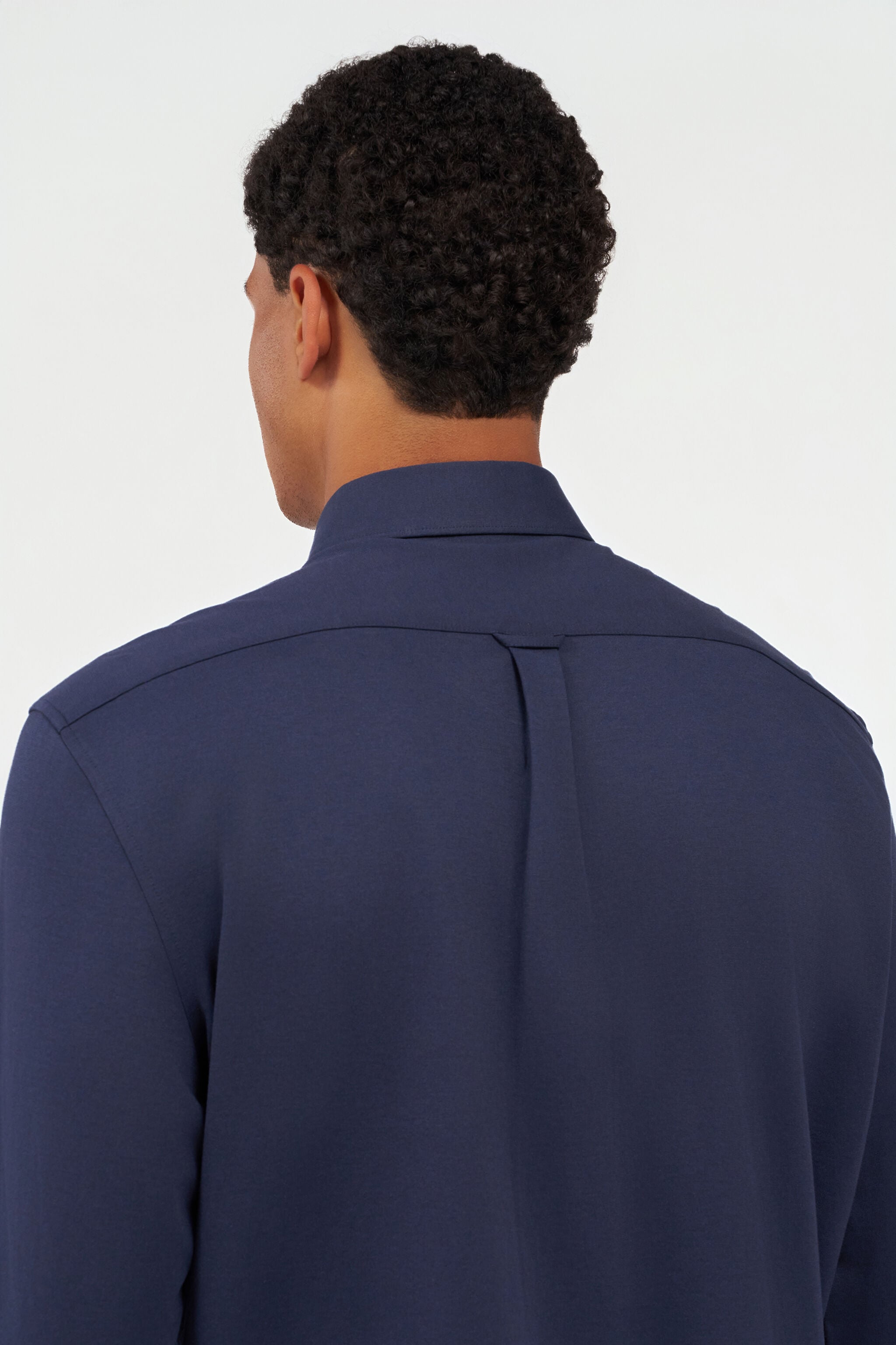 RC Navy Blue Shirt With Monogram RC RC Navy Blue Shirt With Monogram RC NAVY QOT70H-CE007