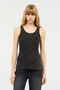 JC Stretch Cotton Tank Top With JC Monogram Black UFT126-UF180