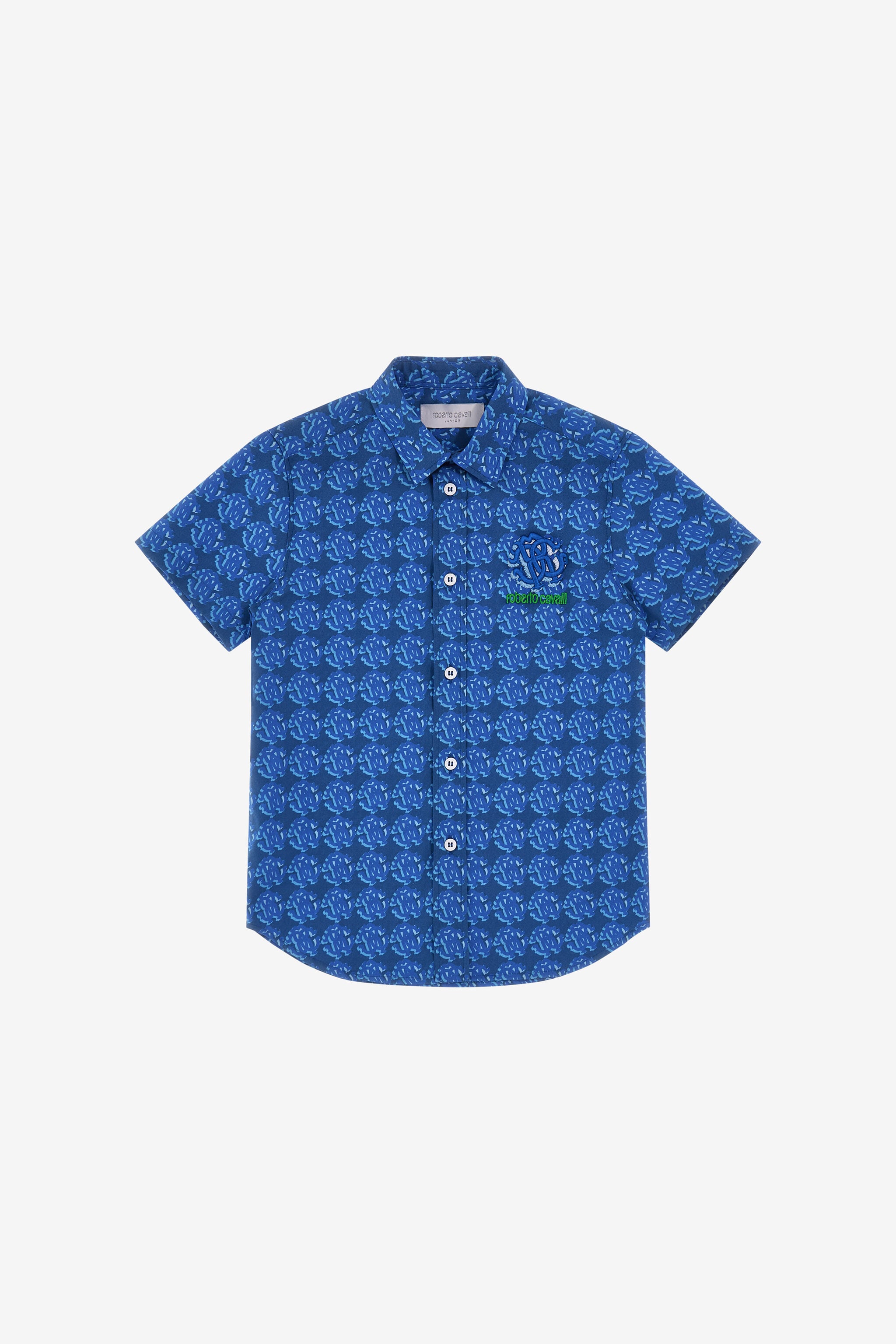 JU Shirt with Logo all over Blau SJT709-CII67