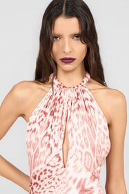 RC Vestido Midi Estampado Jaguar Pink PINK XQT141-JRT23