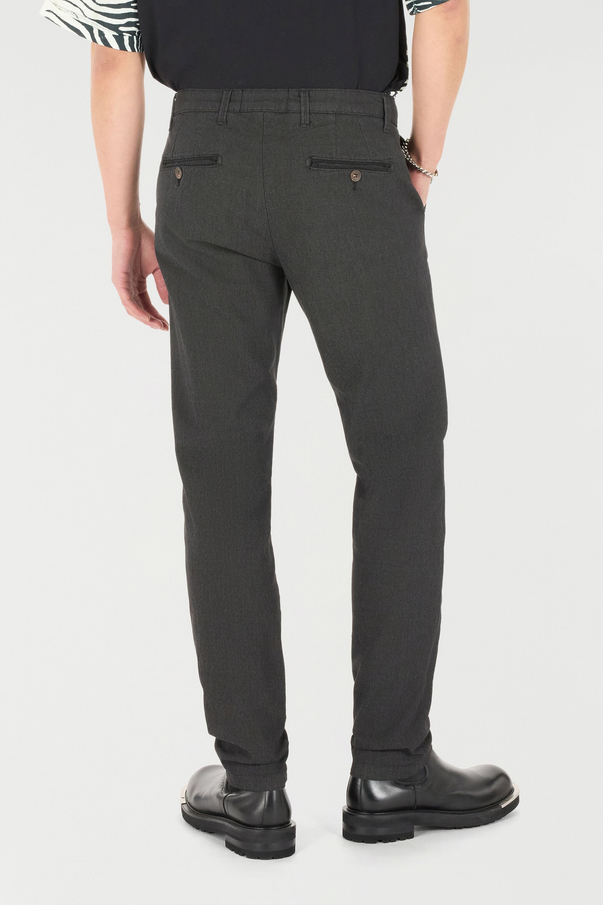 RC Pantalon En Coton Stretch Noir POT20A-DJ001