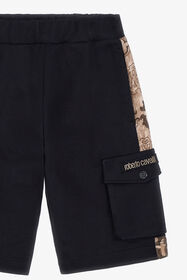 JU RC Logo Cotton Shorts Black TJT20Q-CF050