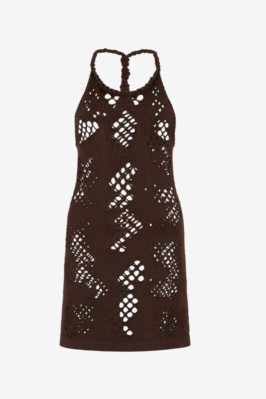 RC Cut-Out Detail Knitted Dress RC Cut-Out Detail Knitted Dress Brown UWM108-MH014