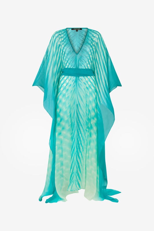 RC Long Caftan With Optical Glass Print RC Long Caftan With Optical Glass Print Light green UKW011-HNN76