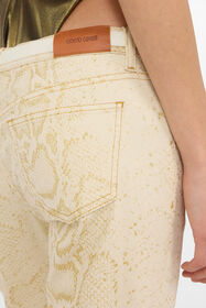 RC Jeans Bianchi Svasati Con Motivo Python Dorato GOLD/WHITE WWJ205-DZS32