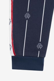 JU Printed cotton trousers NAVY VJT208-5OP27