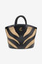 JC Sac Cabas Noir Avec Motif Zébré Tissé JC Sac Cabas Noir Avec Motif Zébré Tissé 717+899 UFB115-UF484