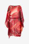 RC Silk Caftan With Garden Rose Print RC Silk Caftan With Garden Rose Print Red UKW012-HNN48
