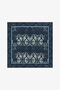 RC Silk Scarf with Brocade Print Dark blue TALR58-IR075