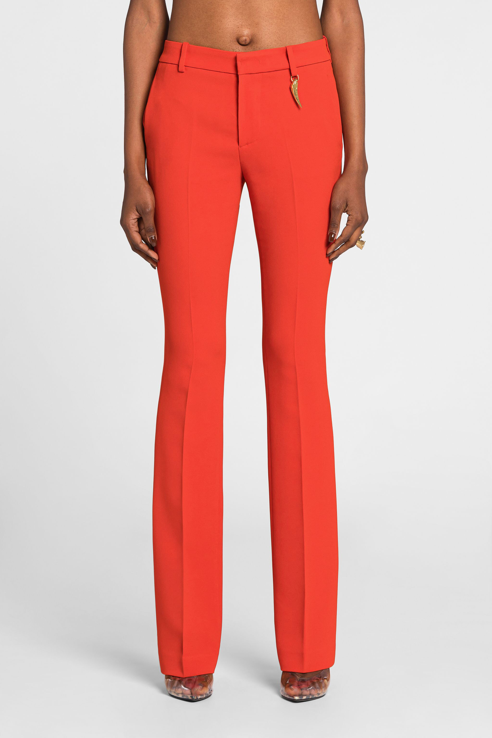 RC Tiger Tooth Flared Trousers RC Tiger Tooth Flared Trousers Orange OQT203-HR005