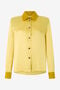 RC Chemise Ocre En Soie Avec Empiècements En Velours RC Chemise Ocre En Soie Avec Empiècements En Velours OCRA VWT700-SE041