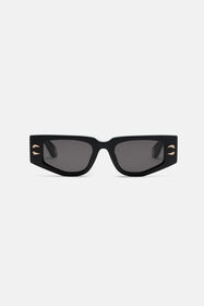 RC Sunglasses with rectangular front and fangs Черный ALD024-ID181