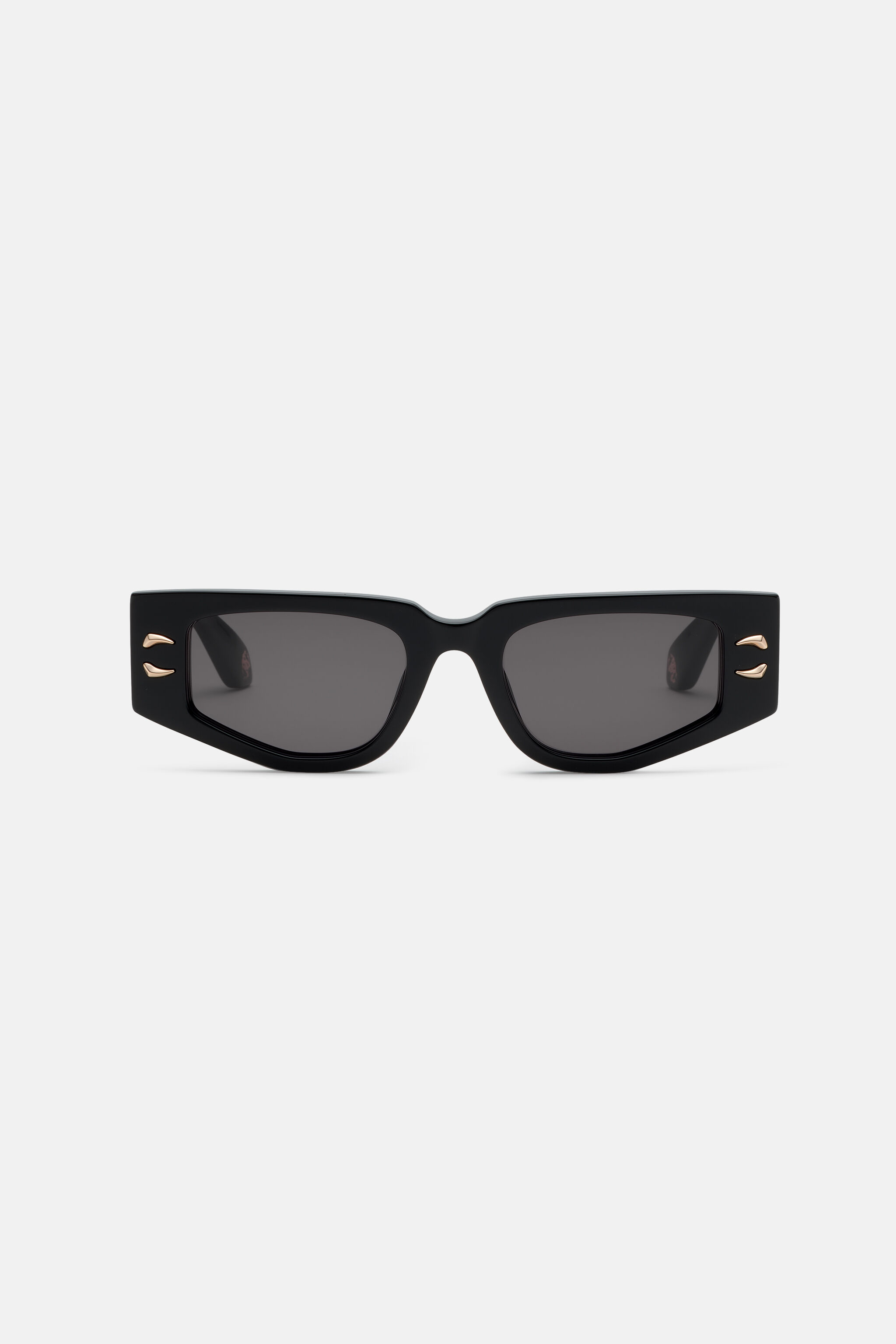 RC Sunglasses with rectangular front and fangs RC Sunglasses with rectangular front and fangs Черный ALD024-ID181