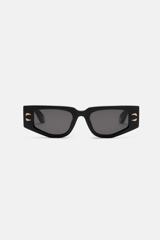 RC Sunglasses with rectangular front and fangs RC Sunglasses with rectangular front and fangs Черный ALD024-ID181