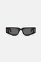 RC Sunglasses with rectangular front and fangs RC Sunglasses with rectangular front and fangs Черный ALD024-ID181