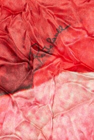 RC Crinkled Asymmetric Dress With Rose Print Red UKT111-RYN48