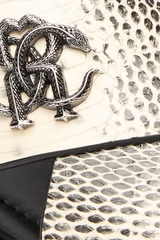 RC Slides With Cobra Print And Mirror Snake Monogram RC Slides With Cobra Print And Mirror Snake Monogram Black/White URS021-PZU07