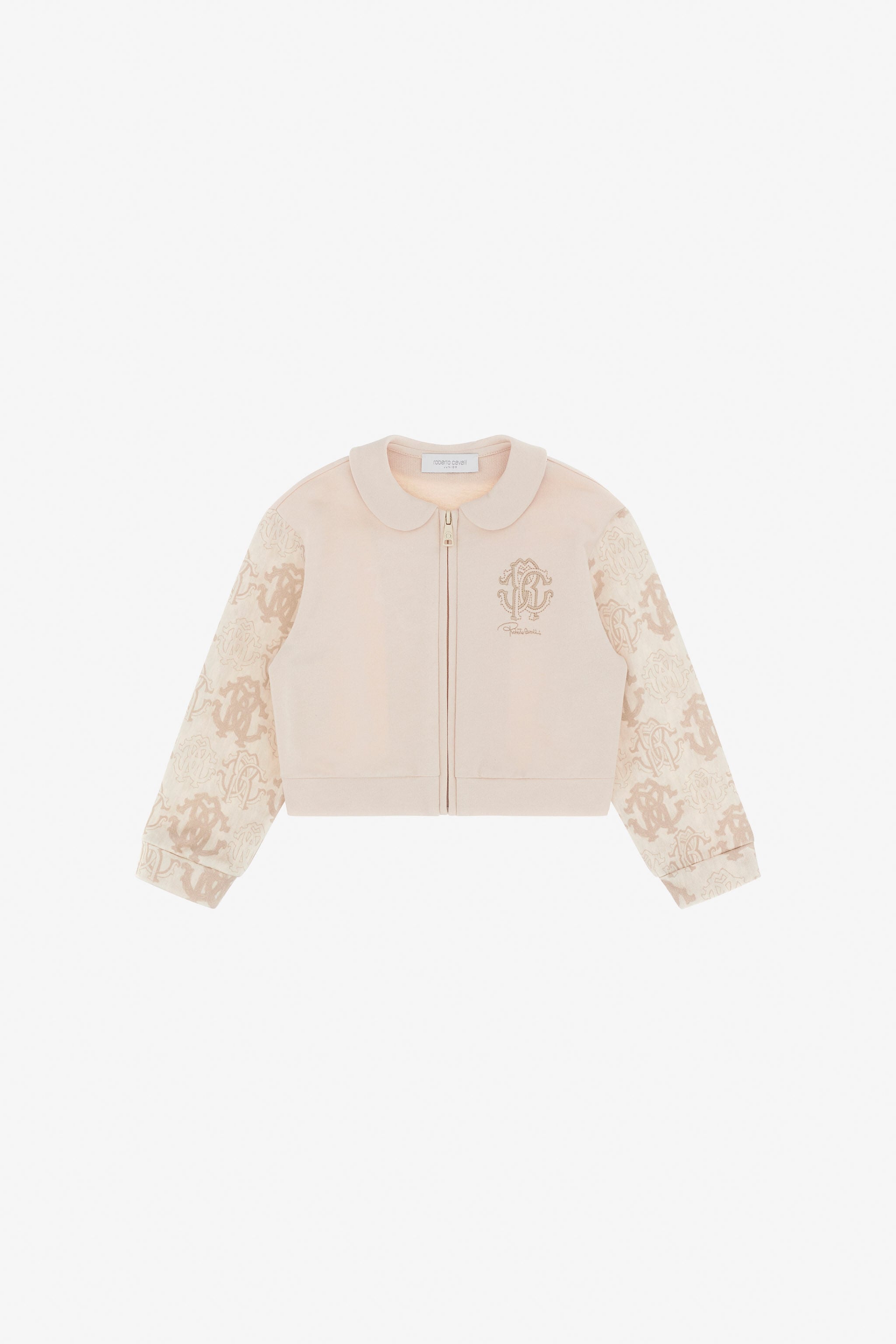 JU Cropped-Sweatshirt Mit Monogramm RC JU Cropped-Sweatshirt Mit Monogramm RC BEIGE TJT68S-CF050
