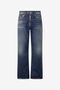 RC Sandblasted-Effect Jeans With Chain RC Sandblasted-Effect Jeans With Chain Dark blue VRJ205-VT002