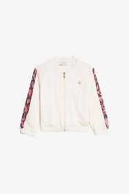 JU Ivoryfarbene Zip-Up-Jacke AVOR.CC/PP XJT66B-CF064